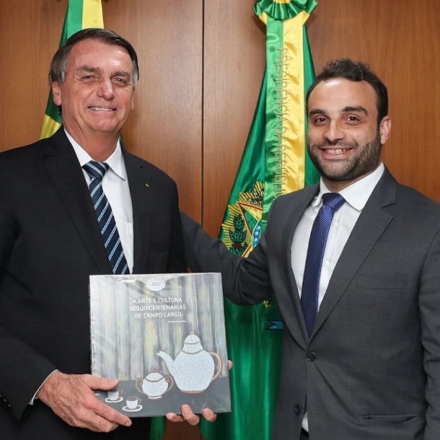 Christiano Puppi com Jair Bolsonaro