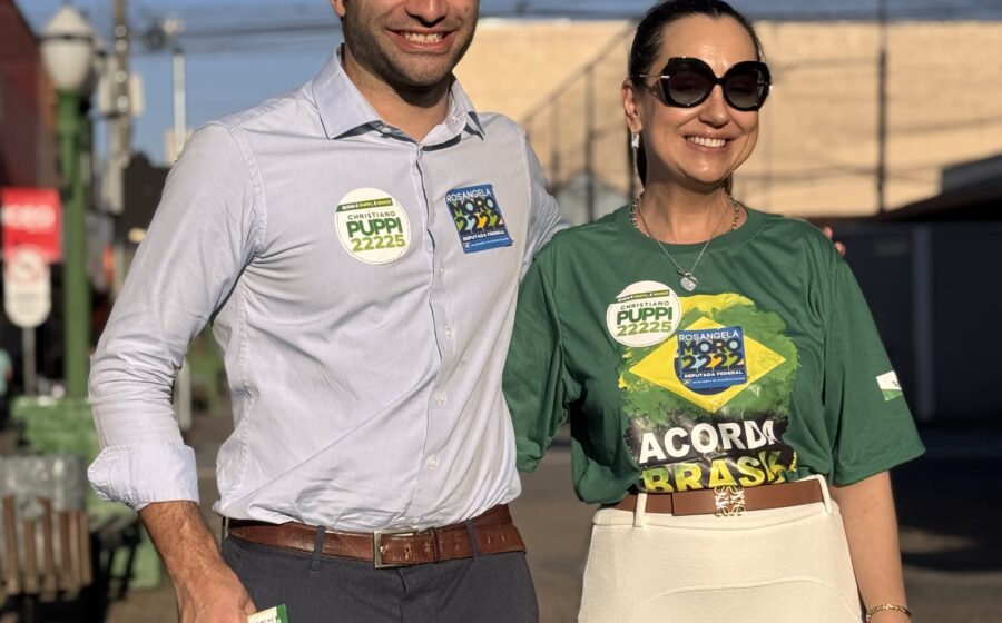 Ao lado de Christiano Puppi, Rosangela Moro cumpre agenda em Campo Largo e participa de inauguração de comitê