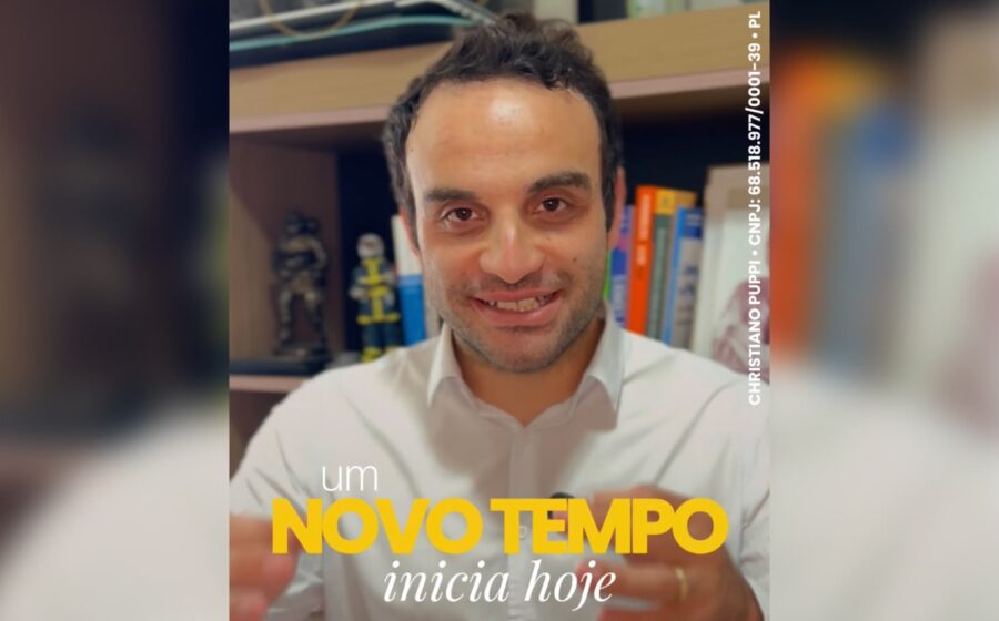 Christiano Puppi inicia campanha com mensagem por renovação, representação e preparo