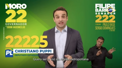 Candidatura de Christiano Puppi ganha espaço na televisão