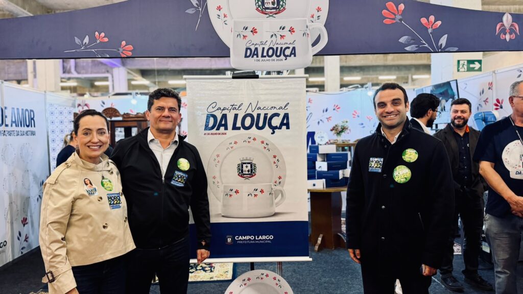 Na Feira da Louça, Christiano Puppi celebra com Sergio Moro conquista histórica de Campo Largo